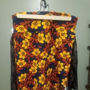 LuLaRoe floral Cassie skirt, excellent condition